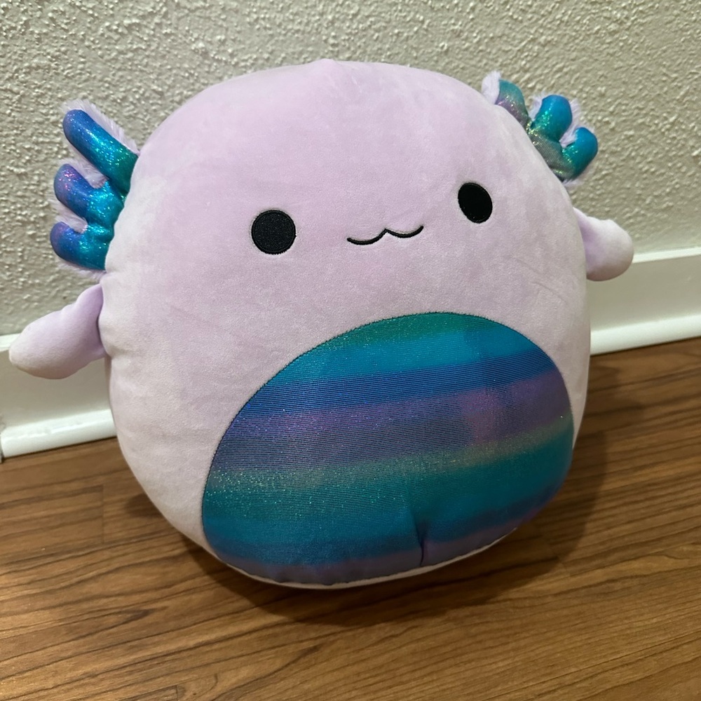 Squishmallows 14” Monica The Purple Rainbow Axolotl